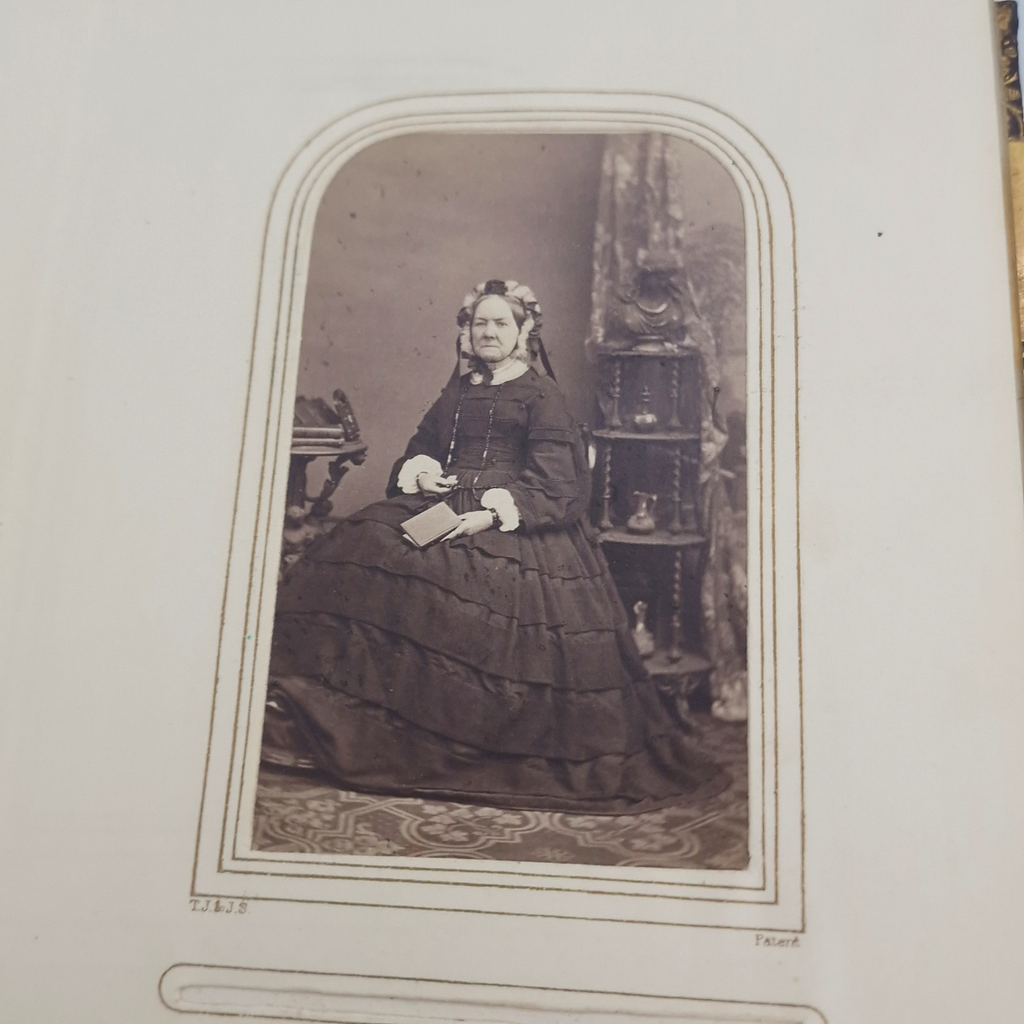 Victorian CDV Photo Album c1860s-1880s 37 Portrait Photographs