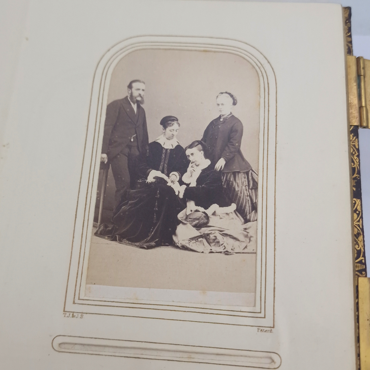 Victorian CDV Photo Album c1860s-1880s 37 Portrait Photographs
