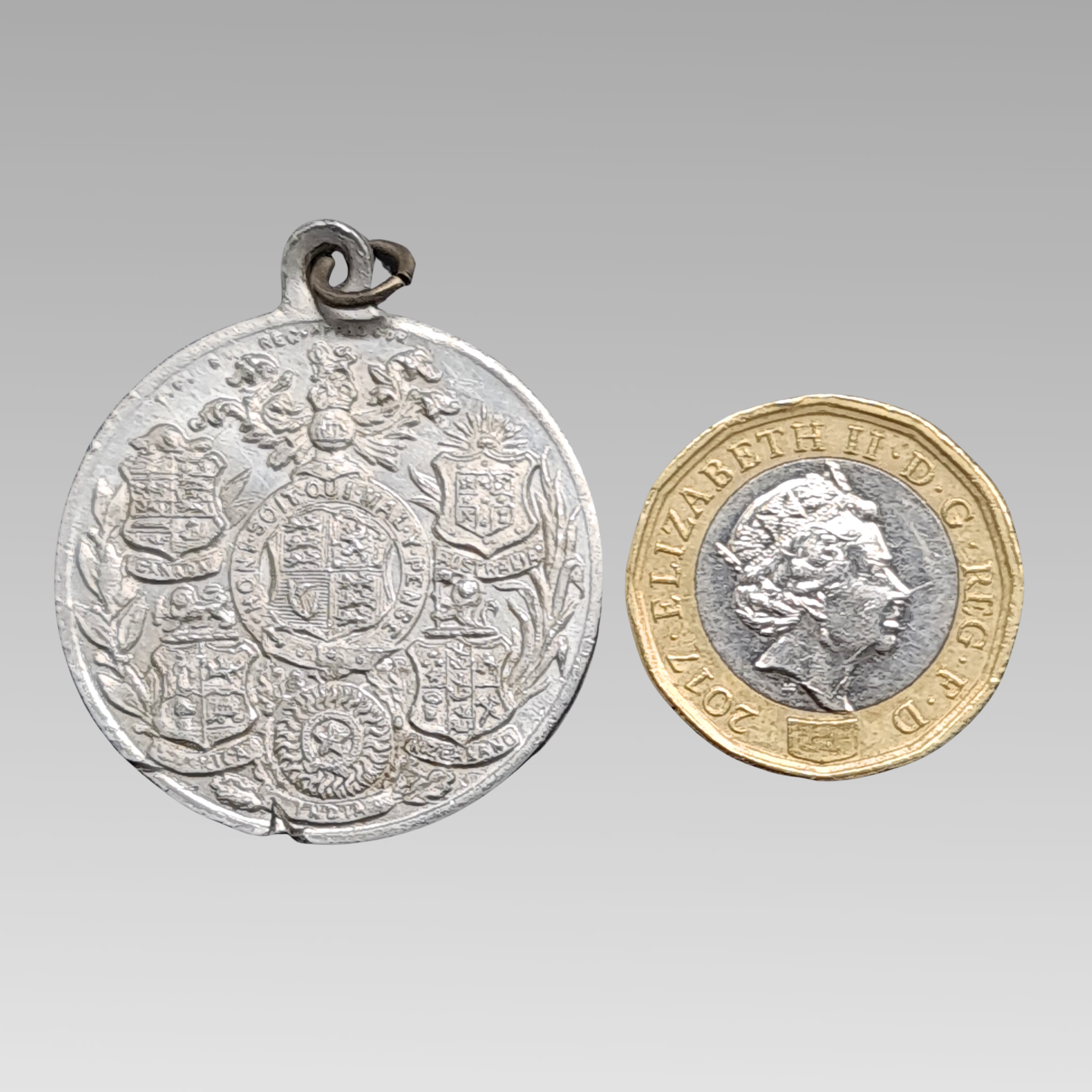 WW1 Victory Peace Medal British Commonwealth 1919 Aluminium