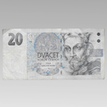 Czech 20 Korun banknote featuring King Přemysl Otakar I