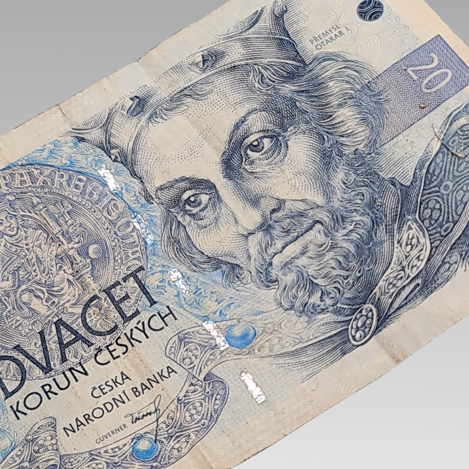 1994 Czech Republic 20 Korun Banknote Low Serial A03 391040