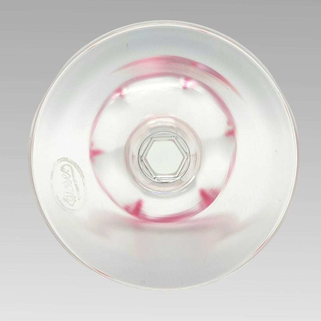 Moser Lady Hamilton Rose Hock Wine Glass Crystal