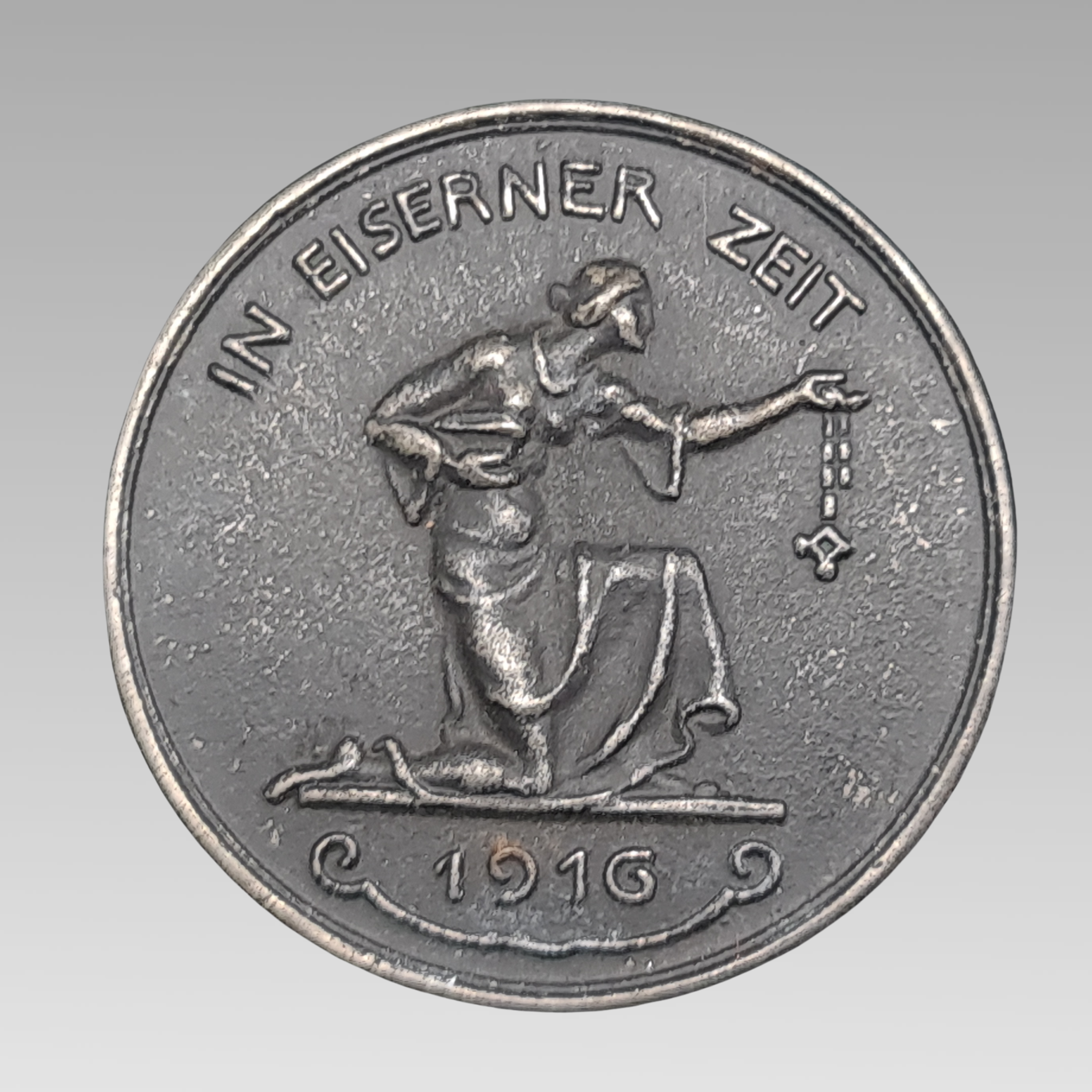 WW1 German Gold for Iron Medal 1916 Hosaeus Iron Token