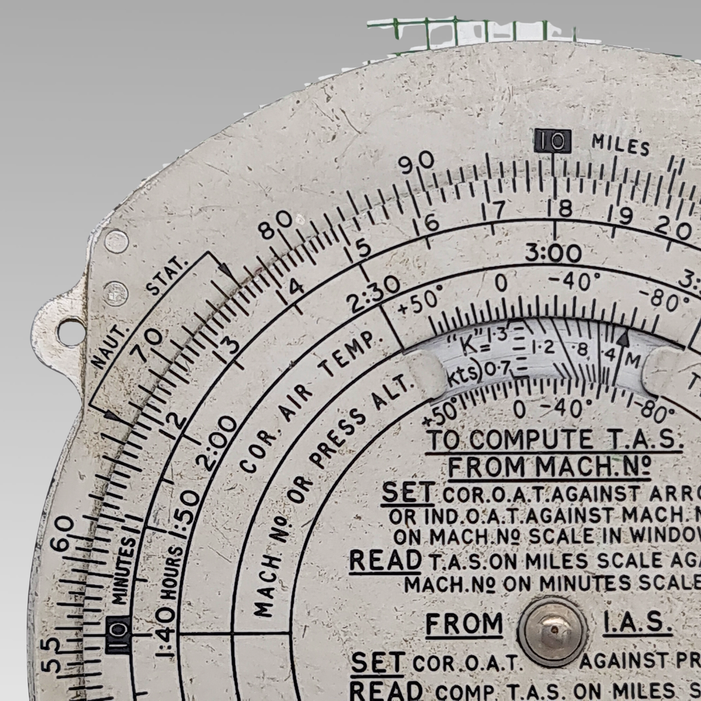 Vintage RAF Dead Reckoning Computer Mk 4A Air Navigation Flight Calculator