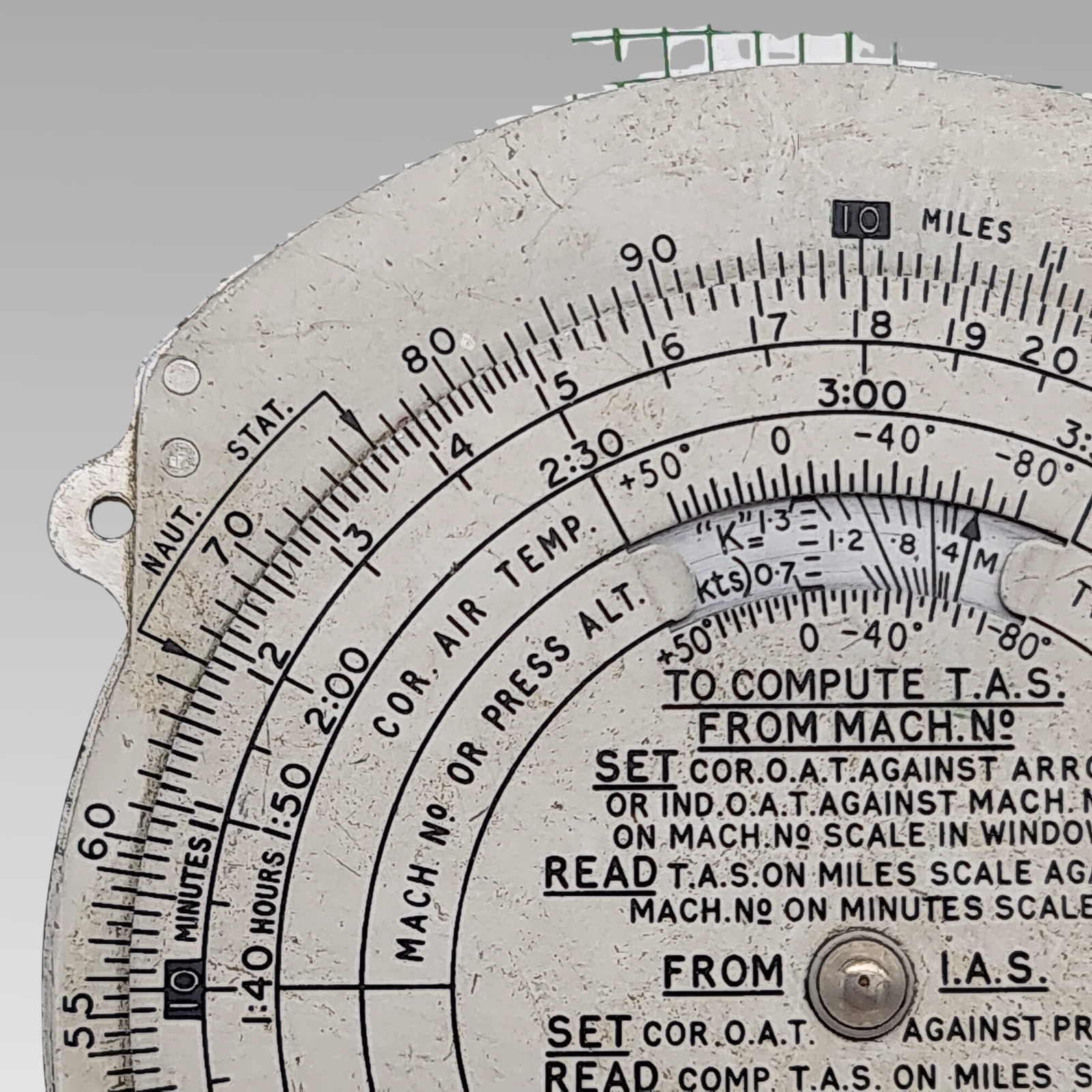 Vintage RAF Dead Reckoning Computer Mk 4A Air Navigation Flight Calculator