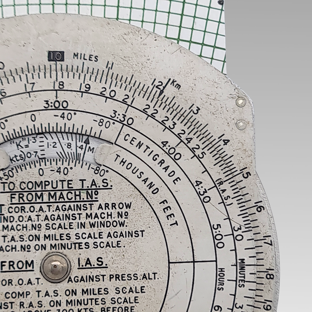 Vintage RAF Dead Reckoning Computer Mk 4A Air Navigation Flight Calculator
