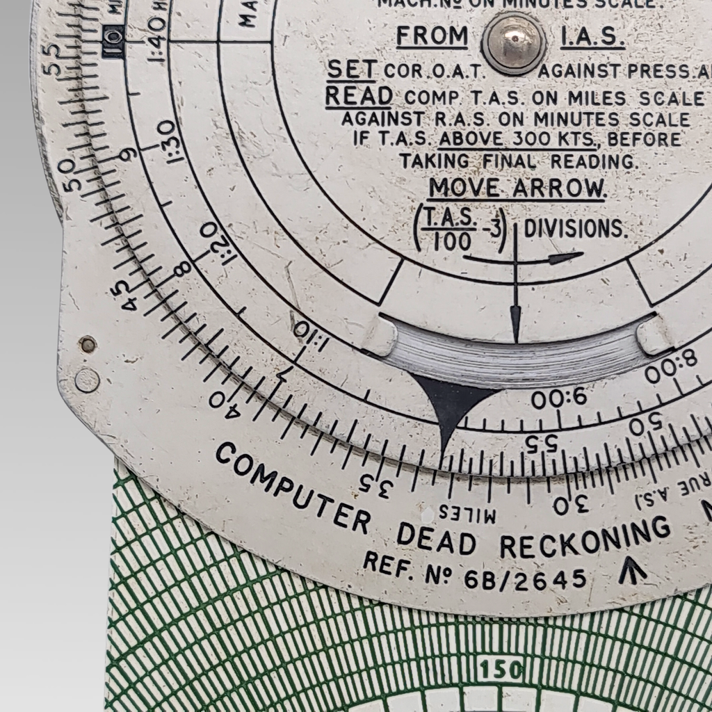 Vintage RAF Dead Reckoning Computer Mk 4A Air Navigation Flight Calculator