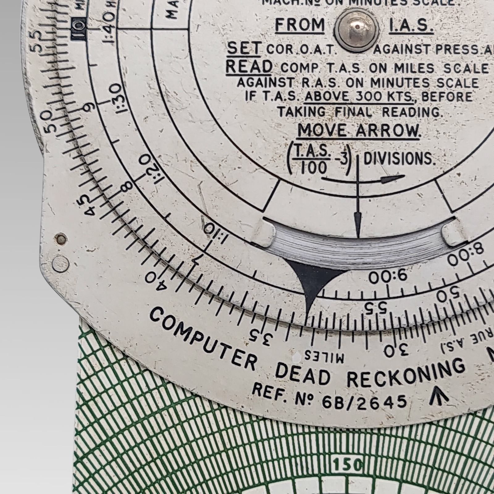 Vintage RAF Dead Reckoning Computer Mk 4A Air Navigation Flight Calculator
