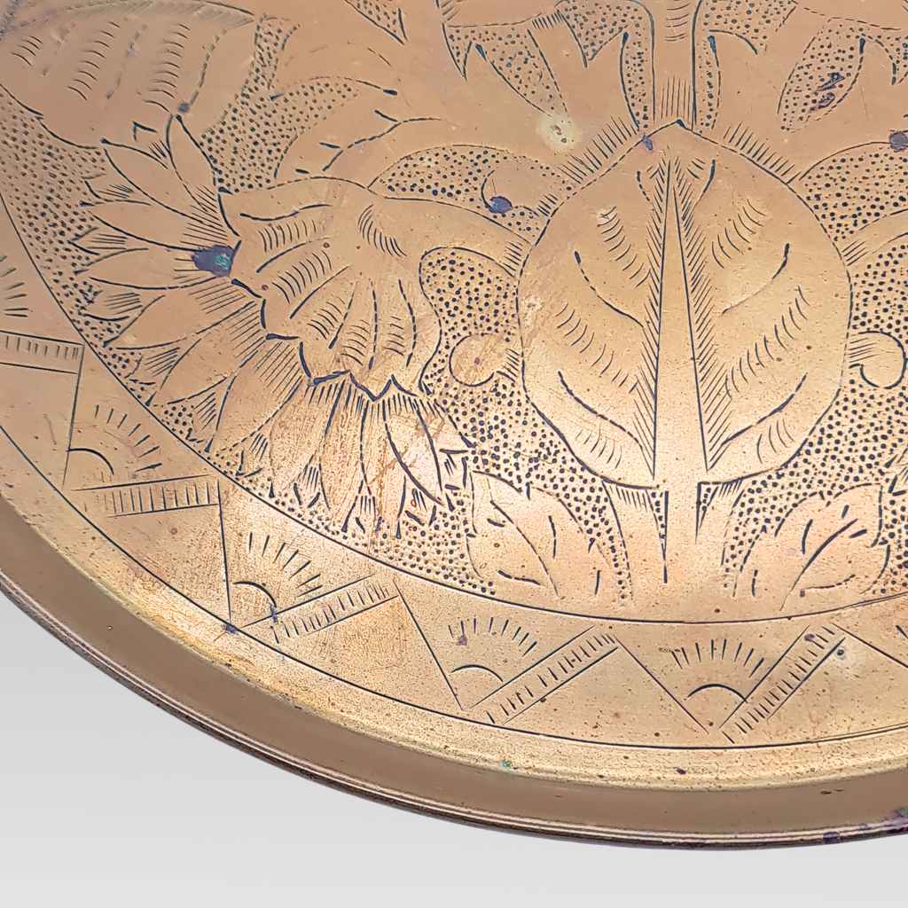 Christopher Dresser Benham & Froud Brass Charger c1885 Arts and Crafts