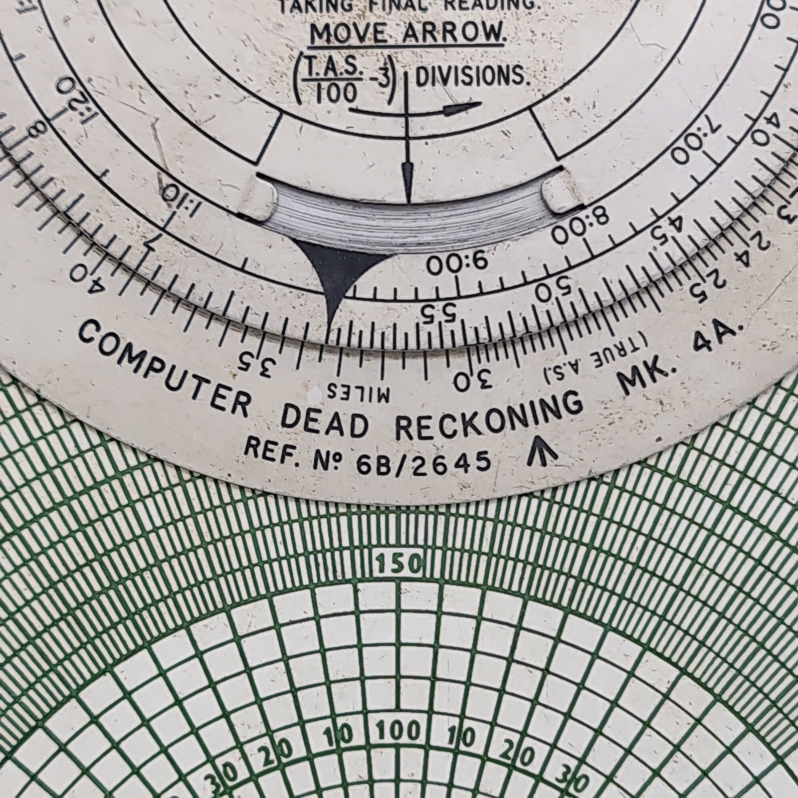 Vintage RAF Dead Reckoning Computer Mk 4A Air Navigation Flight Calculator