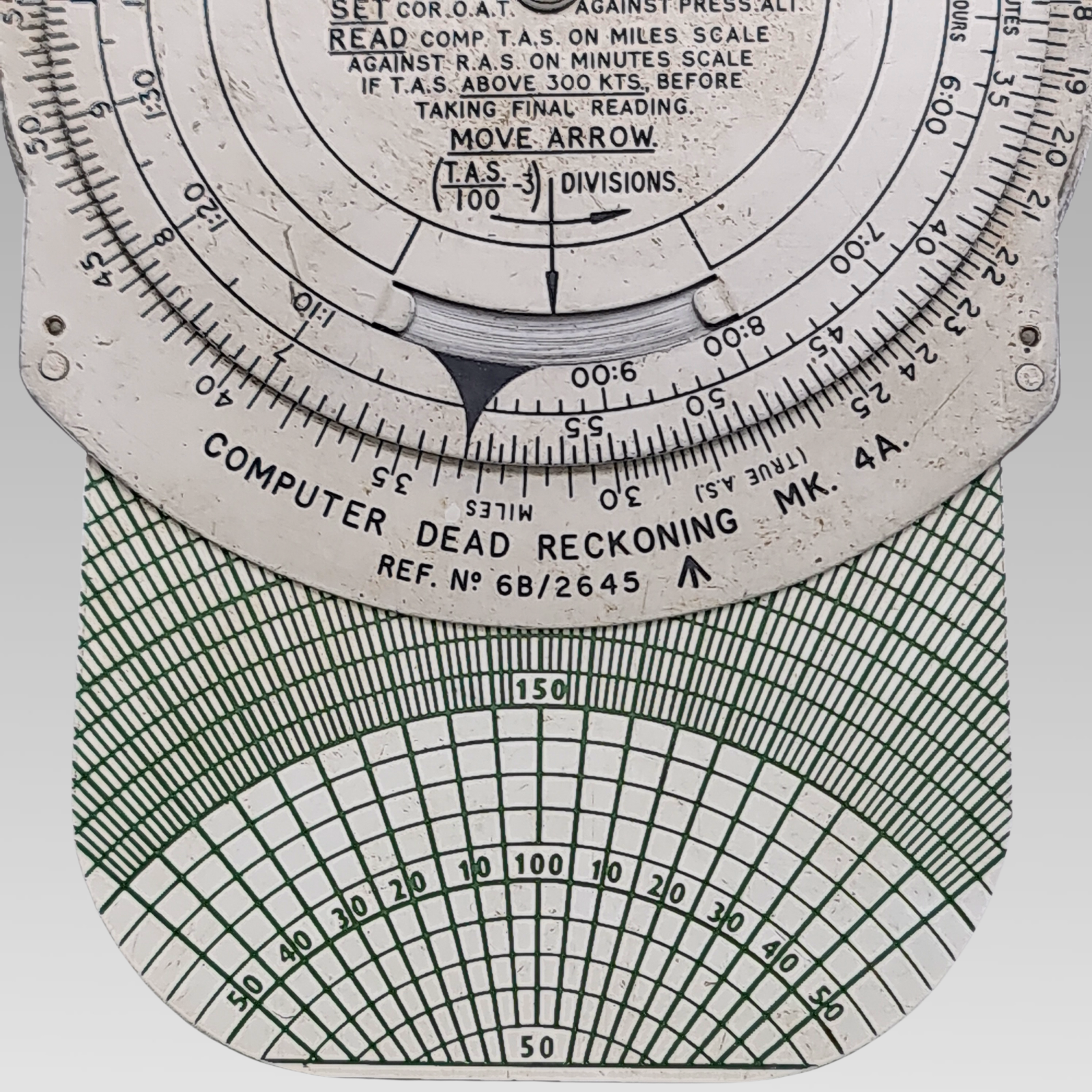 Vintage RAF Dead Reckoning Computer Mk 4A Air Navigation Flight Calculator
